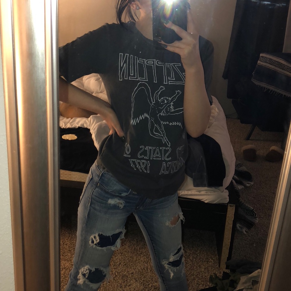 Gray Led Zeppelin Tee